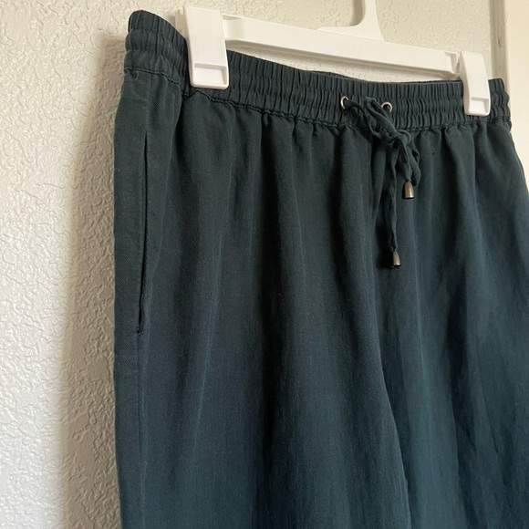 Skies Are Blue Wide Leg Green Pants - Picture 3 of 9